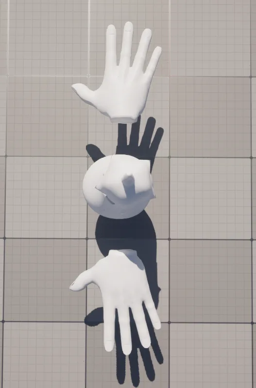 上から見た鬼キャラクター
